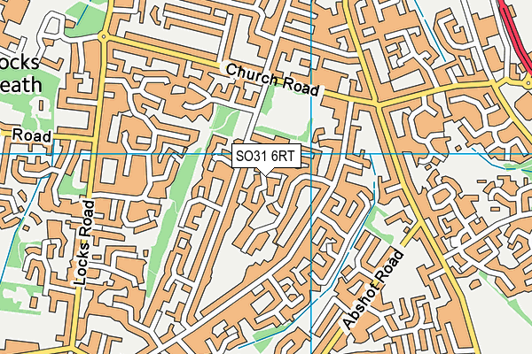 SO31 6RT map - OS VectorMap District (Ordnance Survey)