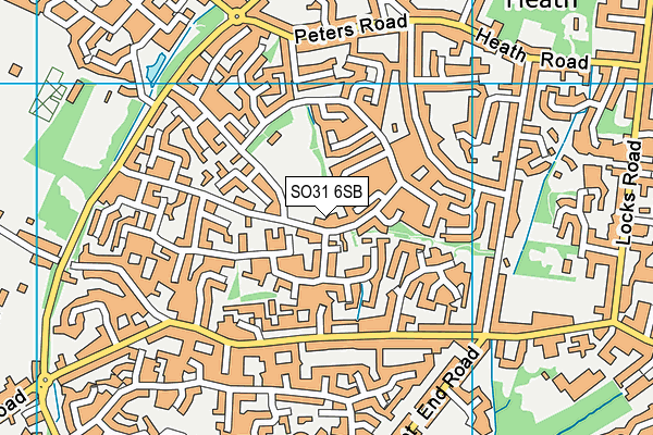 SO31 6SB map - OS VectorMap District (Ordnance Survey)