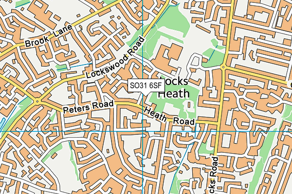 SO31 6SF map - OS VectorMap District (Ordnance Survey)