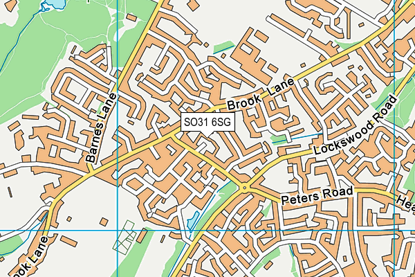 SO31 6SG map - OS VectorMap District (Ordnance Survey)