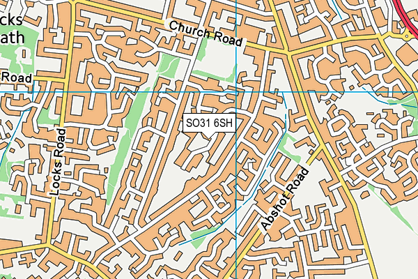 SO31 6SH map - OS VectorMap District (Ordnance Survey)