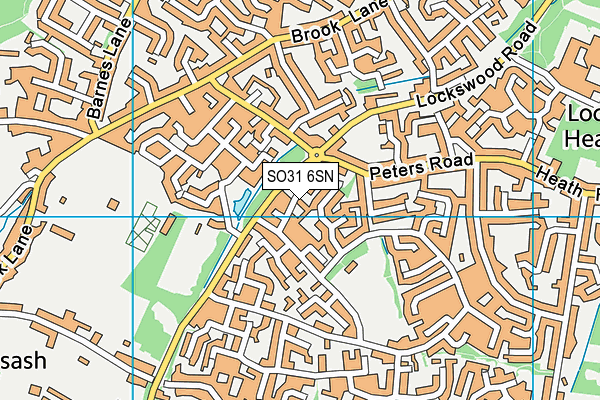 SO31 6SN map - OS VectorMap District (Ordnance Survey)