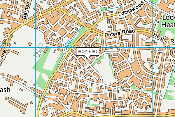 SO31 6SQ map - OS VectorMap District (Ordnance Survey)