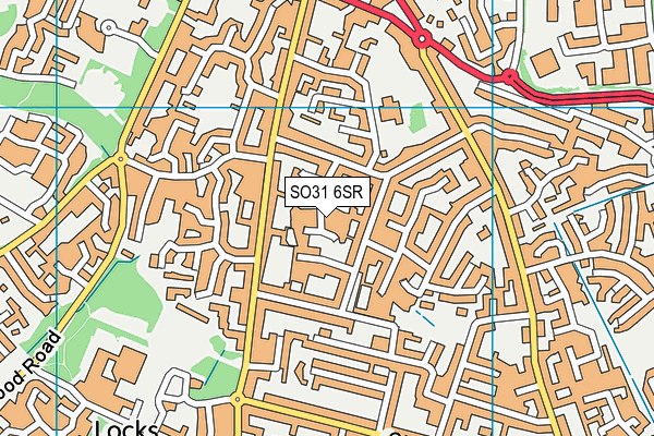 SO31 6SR map - OS VectorMap District (Ordnance Survey)