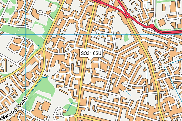 SO31 6SU map - OS VectorMap District (Ordnance Survey)