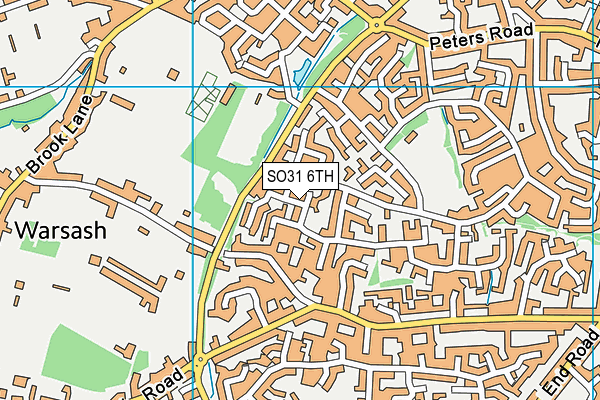 SO31 6TH map - OS VectorMap District (Ordnance Survey)