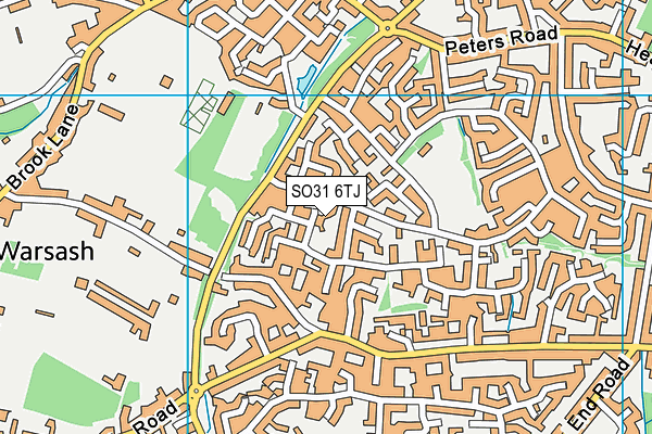 SO31 6TJ map - OS VectorMap District (Ordnance Survey)