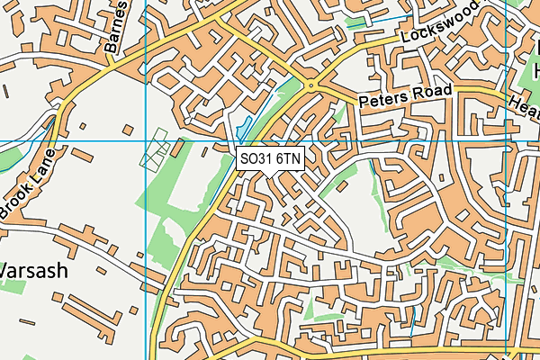 SO31 6TN map - OS VectorMap District (Ordnance Survey)