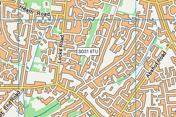 SO31 6TU map - OS VectorMap District (Ordnance Survey)