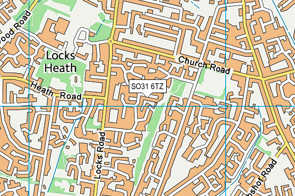 SO31 6TZ map - OS VectorMap District (Ordnance Survey)