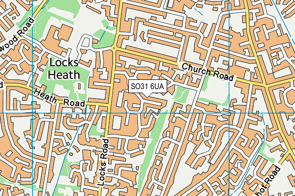 SO31 6UA map - OS VectorMap District (Ordnance Survey)