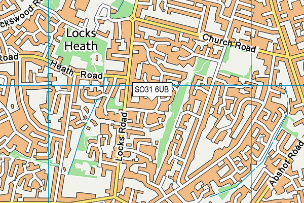 SO31 6UB map - OS VectorMap District (Ordnance Survey)