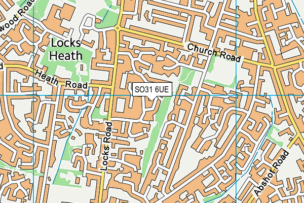 SO31 6UE map - OS VectorMap District (Ordnance Survey)