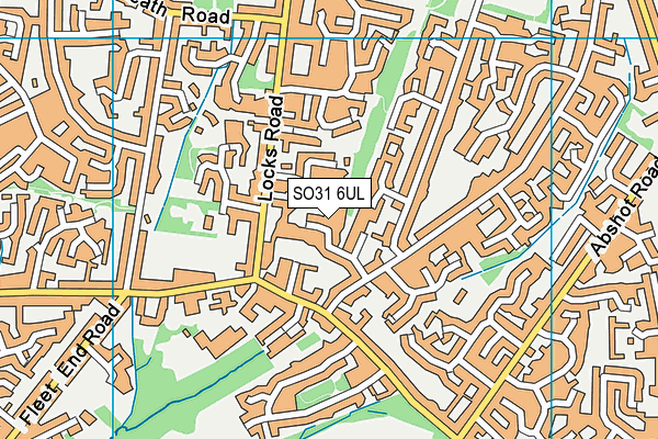 SO31 6UL map - OS VectorMap District (Ordnance Survey)