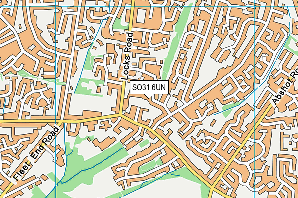 SO31 6UN map - OS VectorMap District (Ordnance Survey)