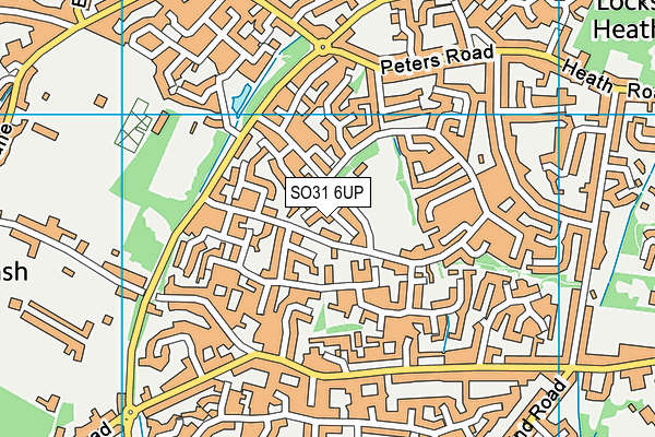 SO31 6UP map - OS VectorMap District (Ordnance Survey)