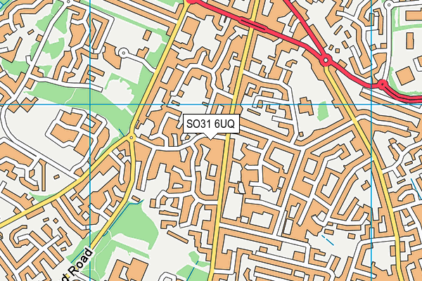 SO31 6UQ map - OS VectorMap District (Ordnance Survey)