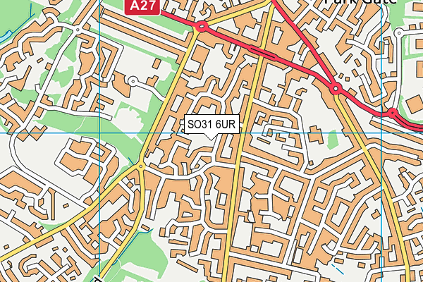 SO31 6UR map - OS VectorMap District (Ordnance Survey)