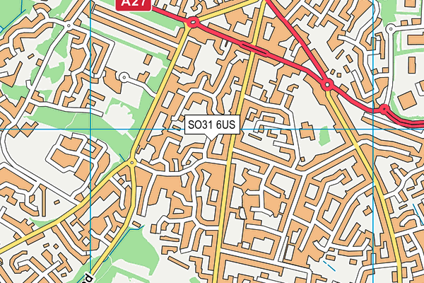 SO31 6US map - OS VectorMap District (Ordnance Survey)