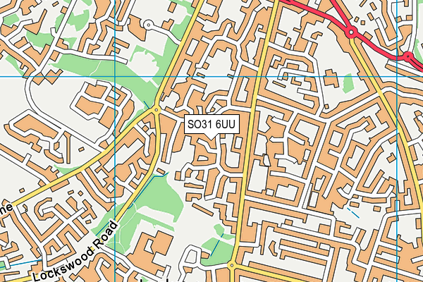 SO31 6UU map - OS VectorMap District (Ordnance Survey)