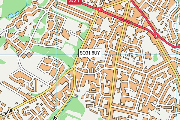 SO31 6UY map - OS VectorMap District (Ordnance Survey)