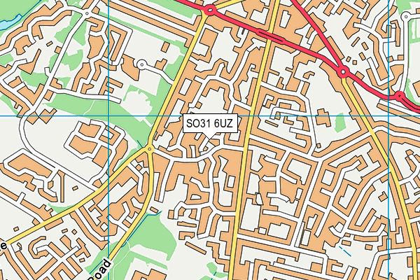 SO31 6UZ map - OS VectorMap District (Ordnance Survey)