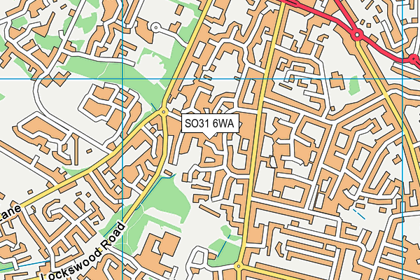 SO31 6WA map - OS VectorMap District (Ordnance Survey)