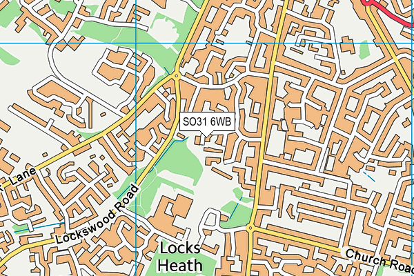 SO31 6WB map - OS VectorMap District (Ordnance Survey)