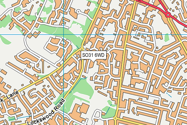 SO31 6WD map - OS VectorMap District (Ordnance Survey)