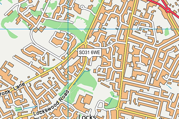 SO31 6WE map - OS VectorMap District (Ordnance Survey)