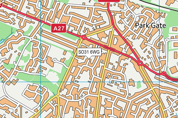 SO31 6WG map - OS VectorMap District (Ordnance Survey)