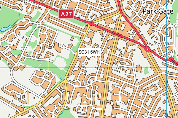 SO31 6WH map - OS VectorMap District (Ordnance Survey)