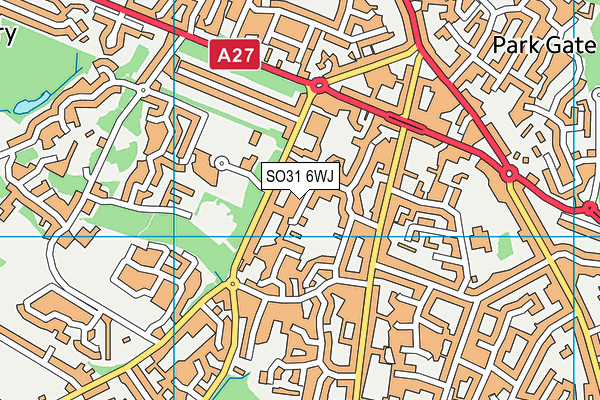 SO31 6WJ map - OS VectorMap District (Ordnance Survey)