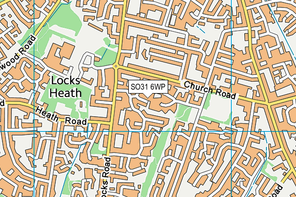 SO31 6WP map - OS VectorMap District (Ordnance Survey)