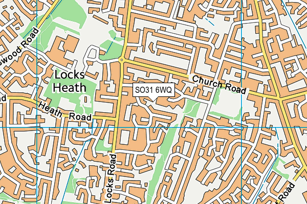SO31 6WQ map - OS VectorMap District (Ordnance Survey)