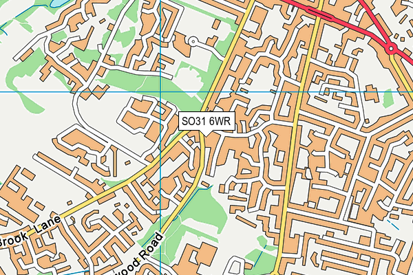 SO31 6WR map - OS VectorMap District (Ordnance Survey)