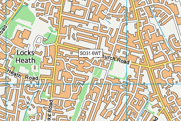 SO31 6WT map - OS VectorMap District (Ordnance Survey)