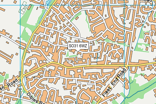 SO31 6WZ map - OS VectorMap District (Ordnance Survey)