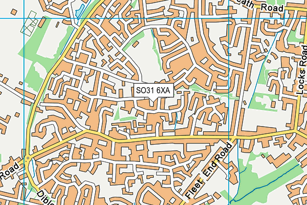 SO31 6XA map - OS VectorMap District (Ordnance Survey)