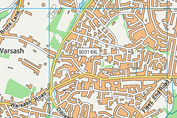 SO31 6XL map - OS VectorMap District (Ordnance Survey)