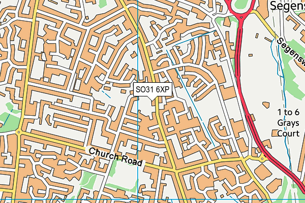 SO31 6XP map - OS VectorMap District (Ordnance Survey)