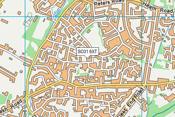 SO31 6XT map - OS VectorMap District (Ordnance Survey)