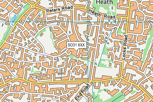 SO31 6XX map - OS VectorMap District (Ordnance Survey)