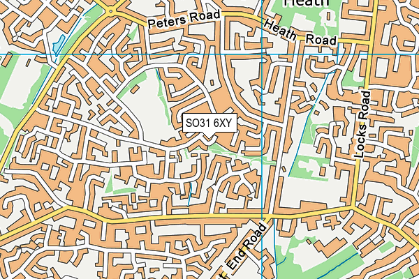 SO31 6XY map - OS VectorMap District (Ordnance Survey)