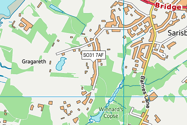 SO31 7AF map - OS VectorMap District (Ordnance Survey)