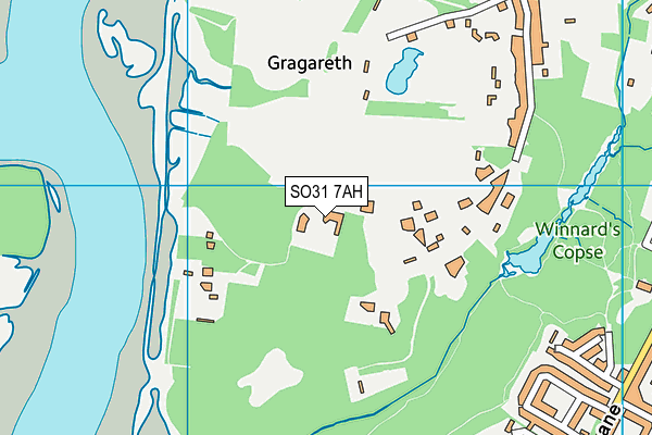 SO31 7AH map - OS VectorMap District (Ordnance Survey)