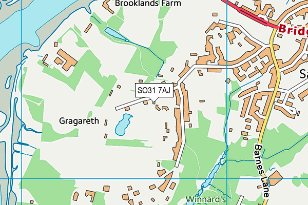 SO31 7AJ map - OS VectorMap District (Ordnance Survey)