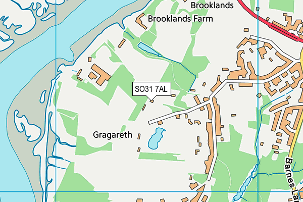 SO31 7AL map - OS VectorMap District (Ordnance Survey)