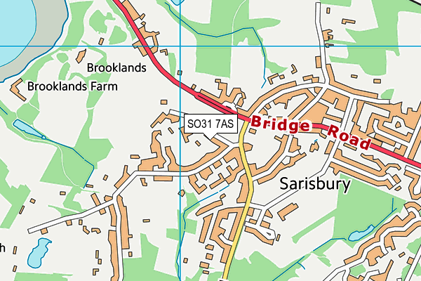 SO31 7AS map - OS VectorMap District (Ordnance Survey)