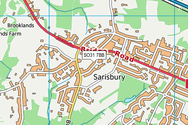 SO31 7BB map - OS VectorMap District (Ordnance Survey)